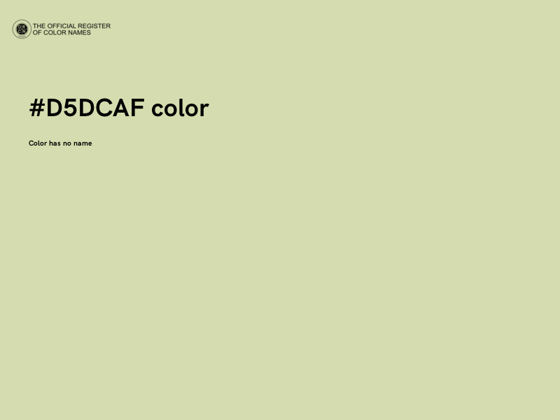 #D5DCAF color image