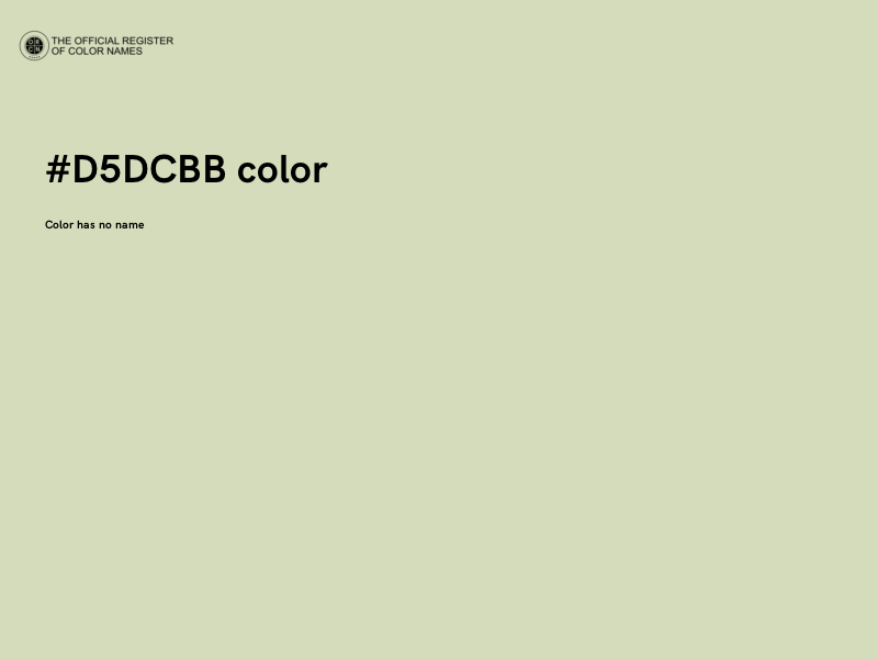 #D5DCBB color image