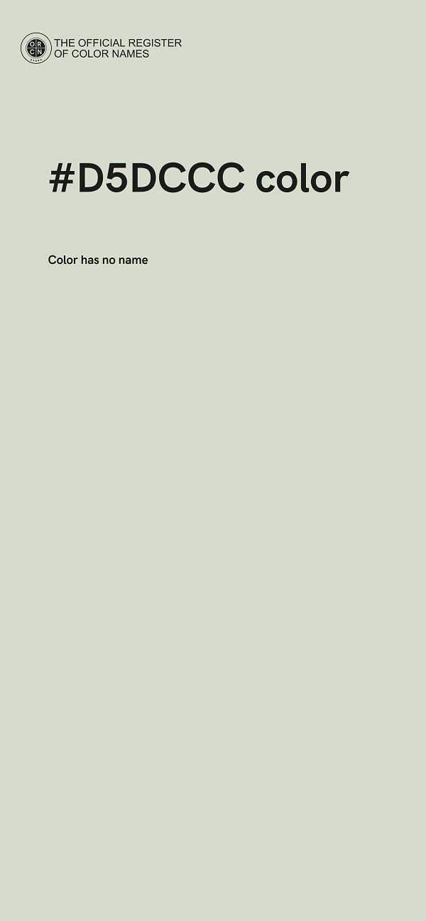 #D5DCCC color image