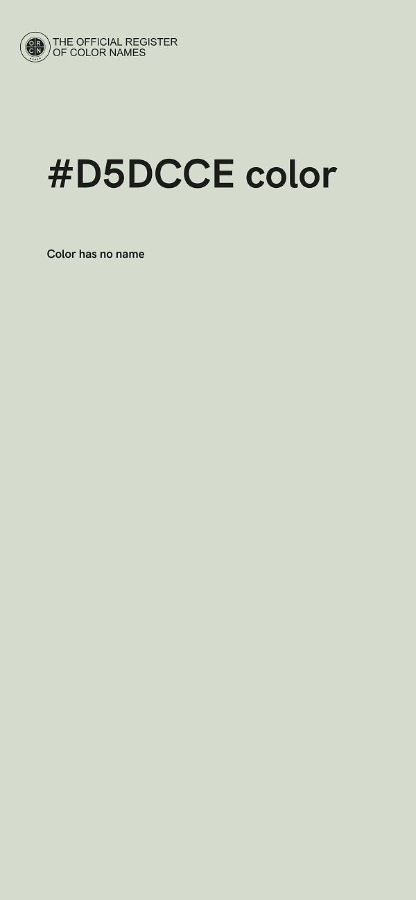 #D5DCCE color image