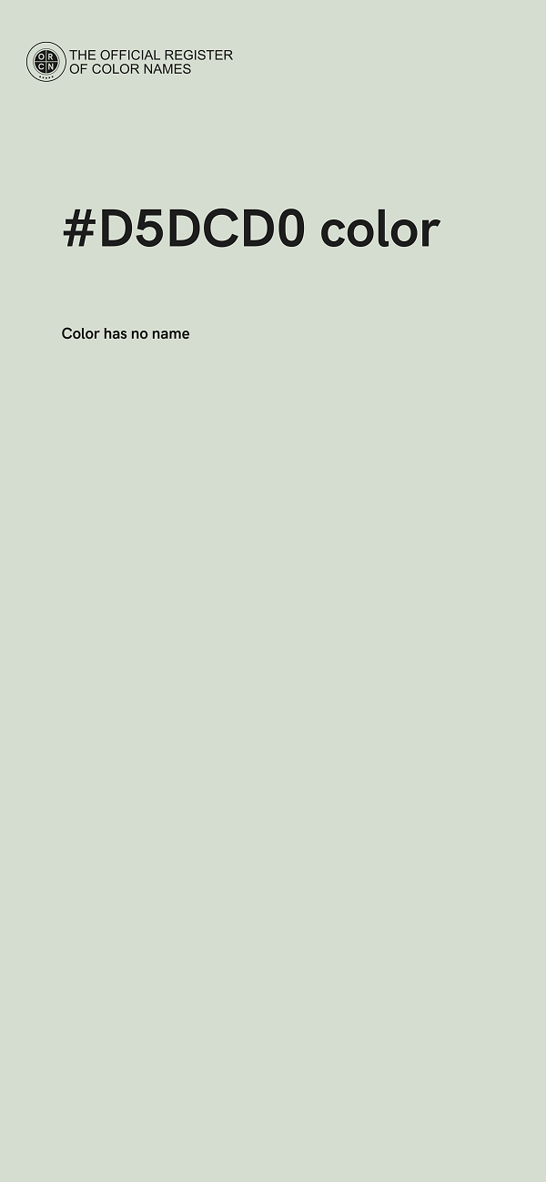 #D5DCD0 color image