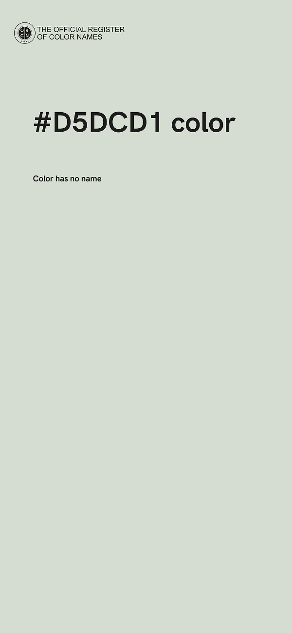 #D5DCD1 color image