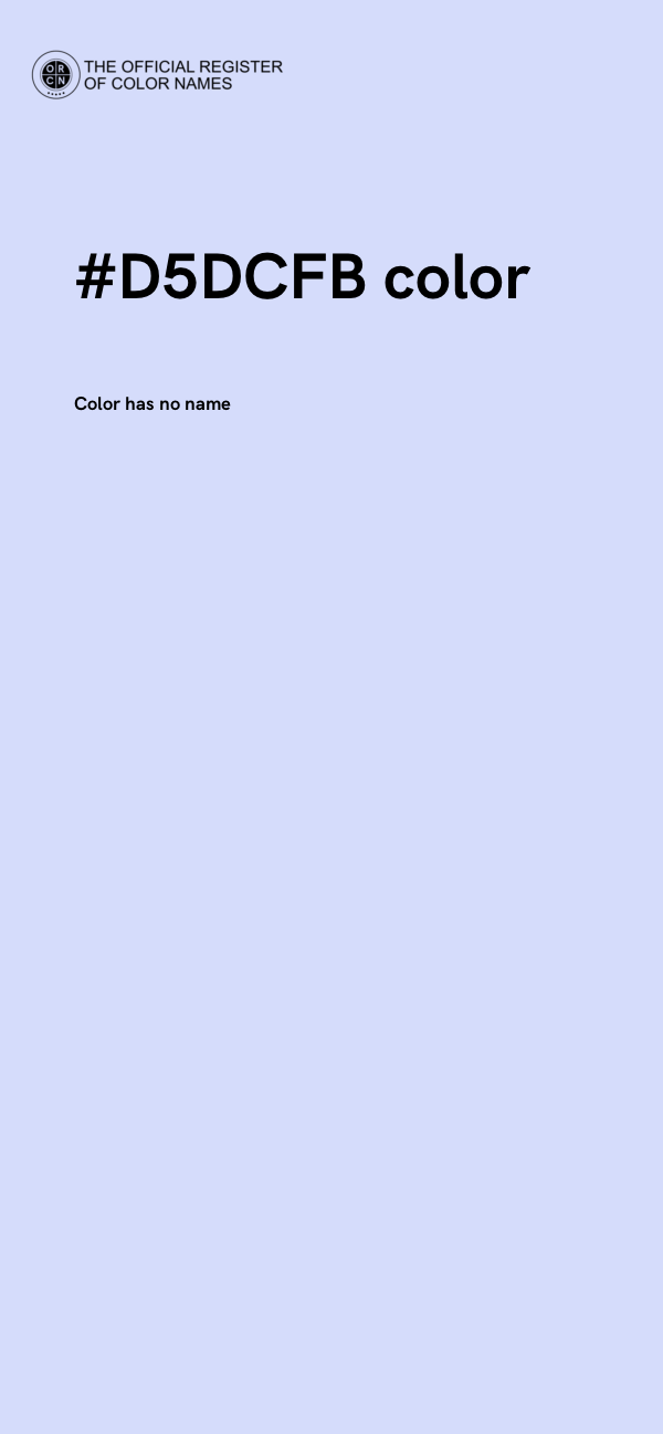 #D5DCFB color image