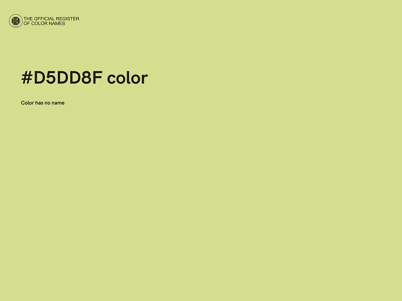 #D5DD8F color image