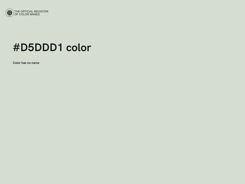 #D5DDD1 color image