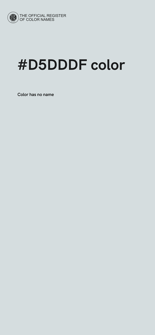 #D5DDDF color image