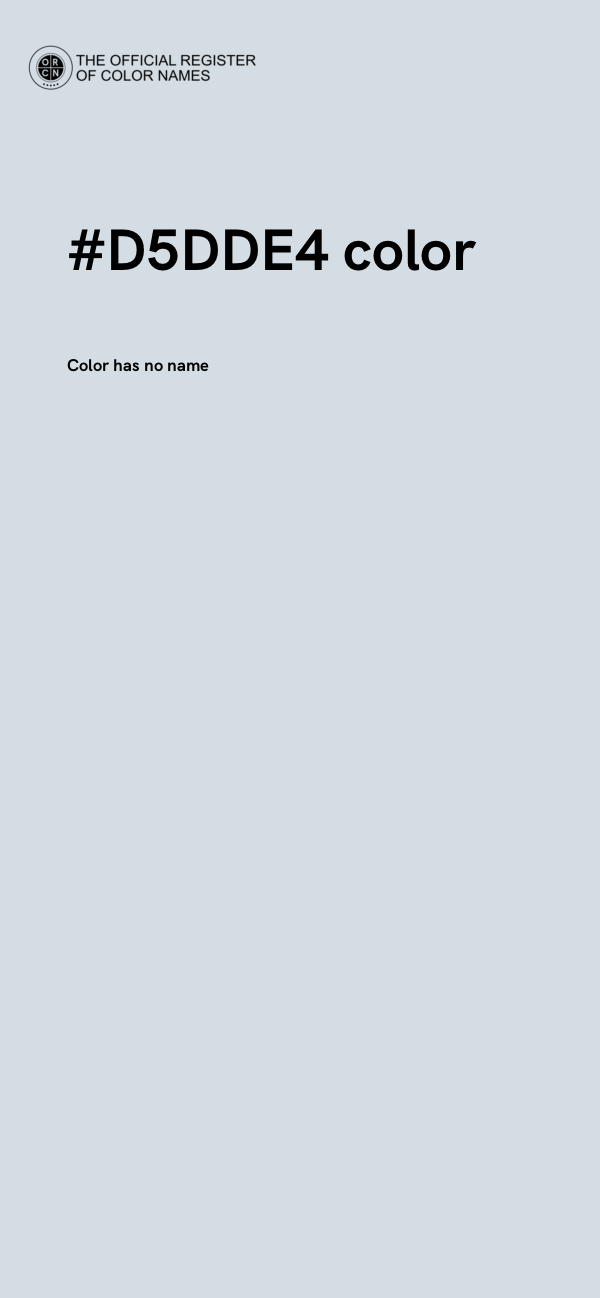 #D5DDE4 color image