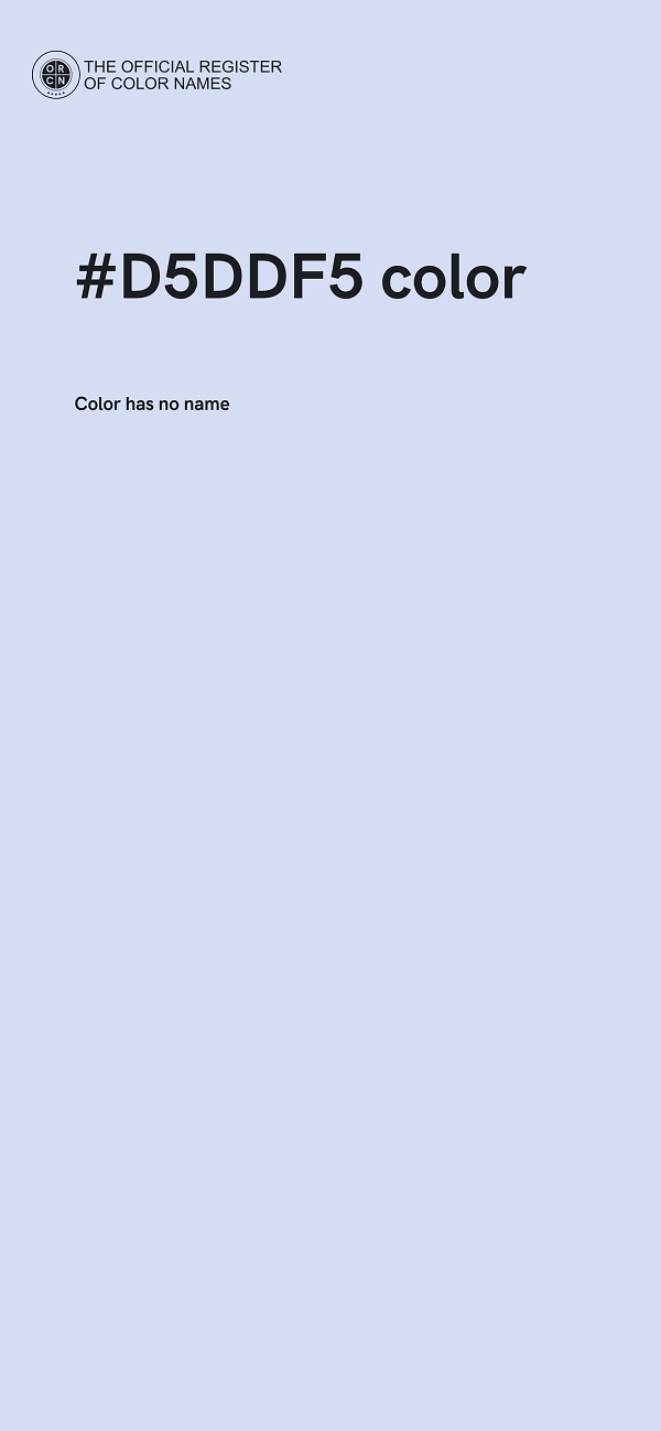 #D5DDF5 color image