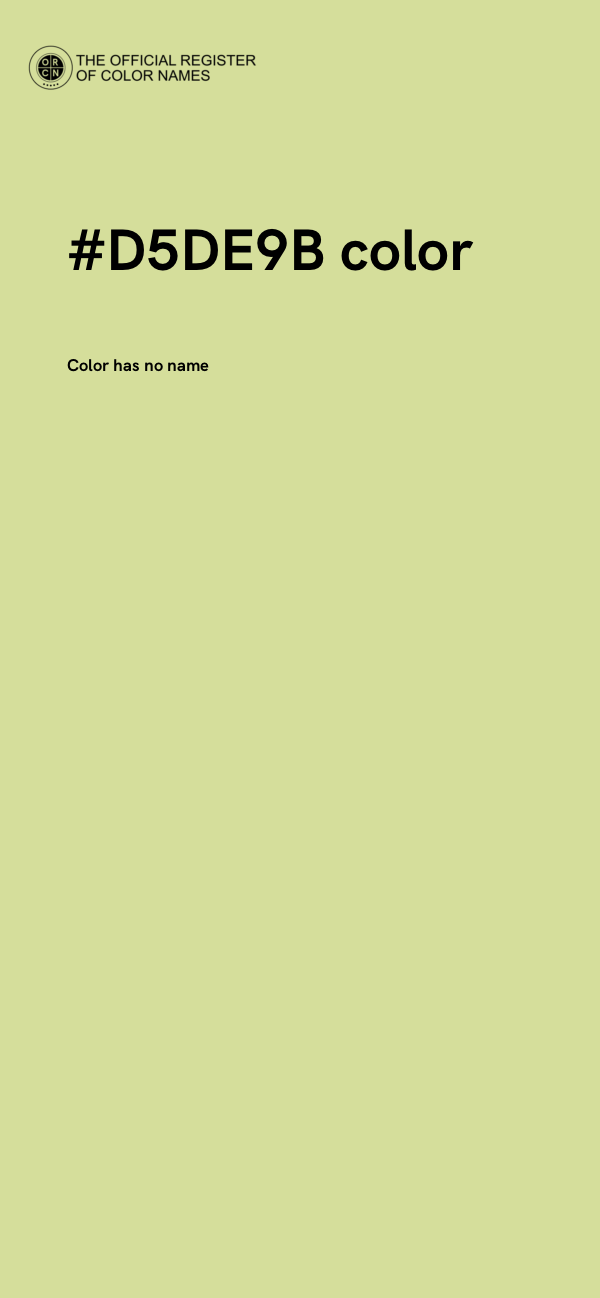 #D5DE9B color image
