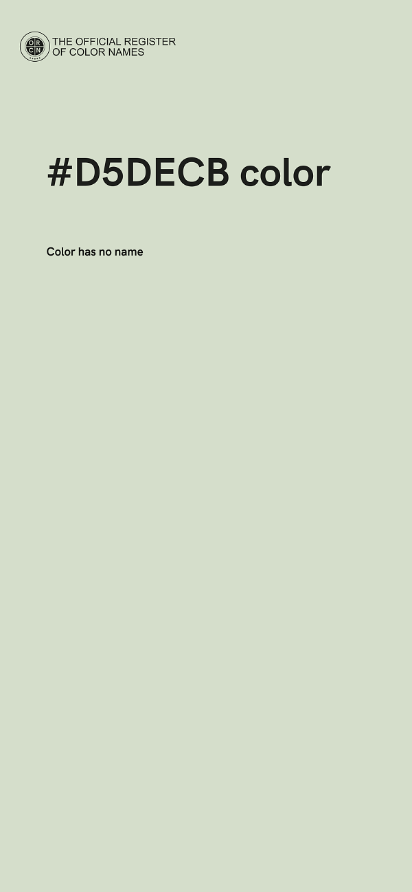 #D5DECB color image