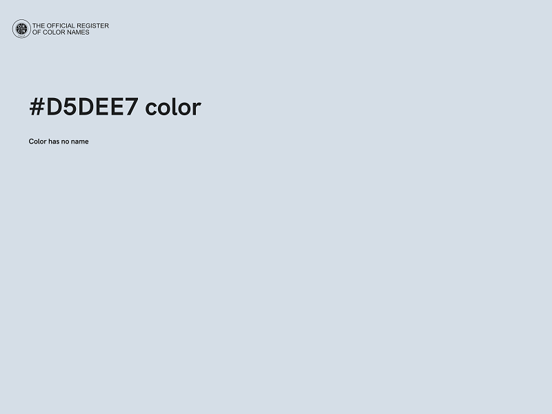 #D5DEE7 color image