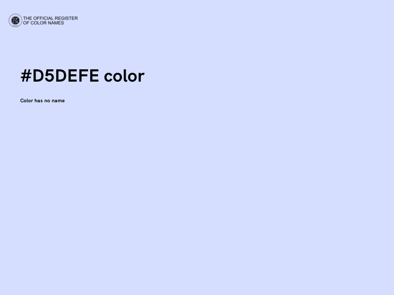 #D5DEFE color image