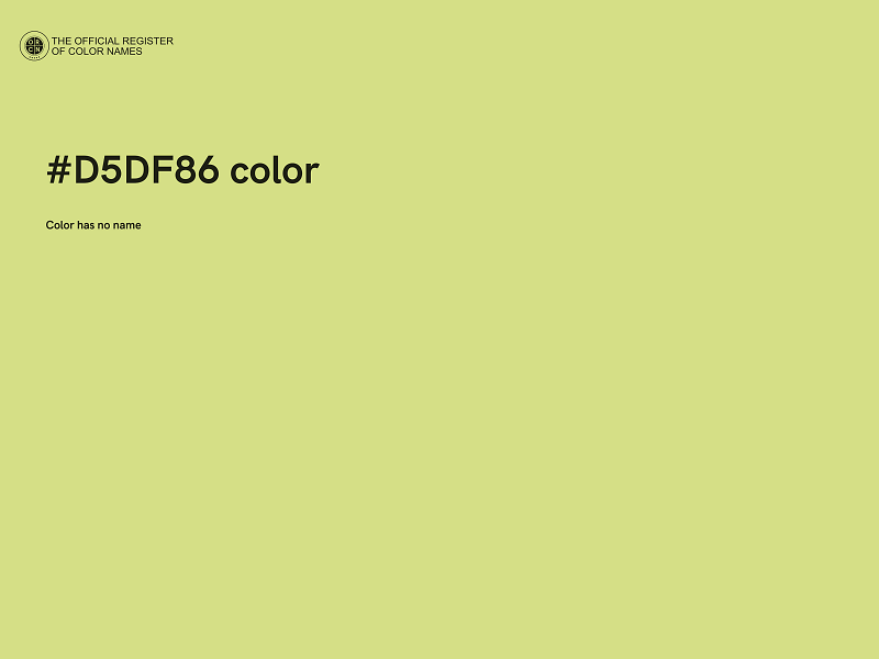 #D5DF86 color image