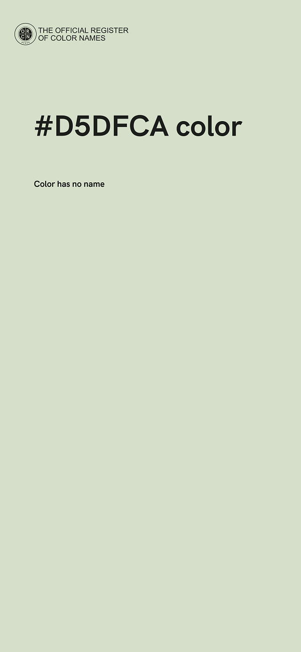 #D5DFCA color image