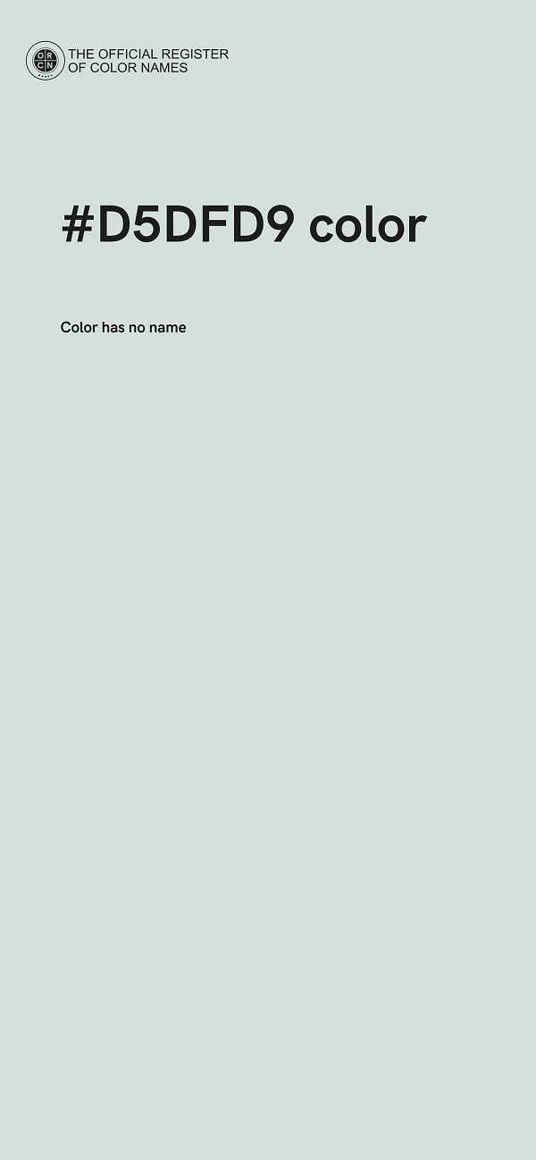 #D5DFD9 color image