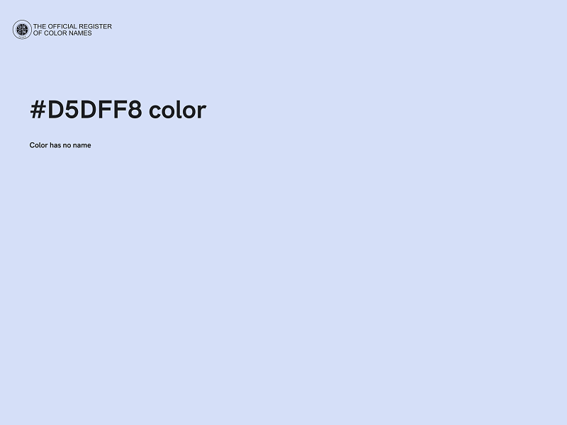 #D5DFF8 color image