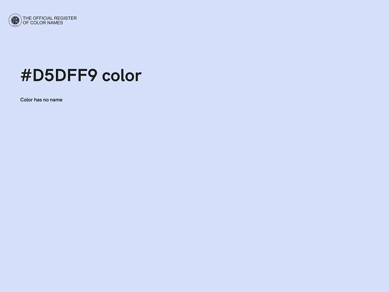 #D5DFF9 color image