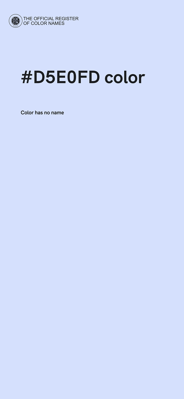 #D5E0FD color image