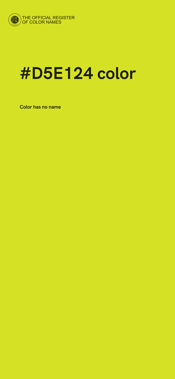 #D5E124 color image
