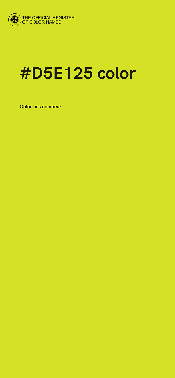 #D5E125 color image