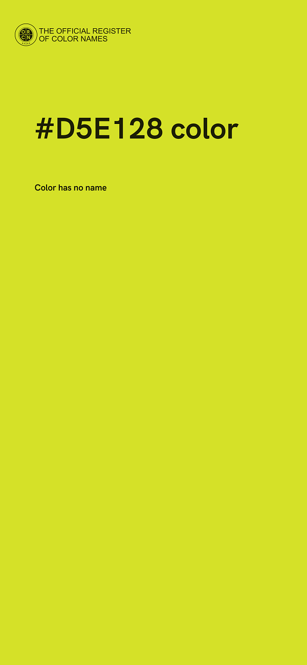 #D5E128 color image