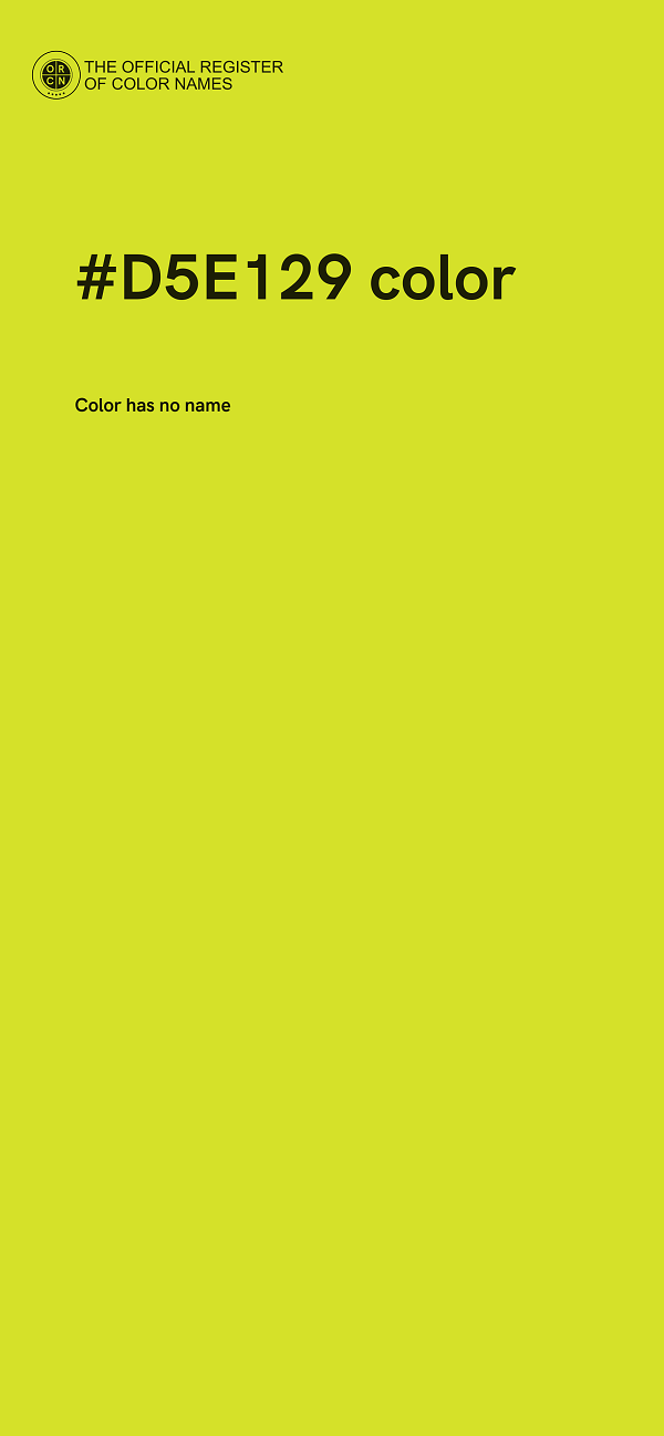 #D5E129 color image