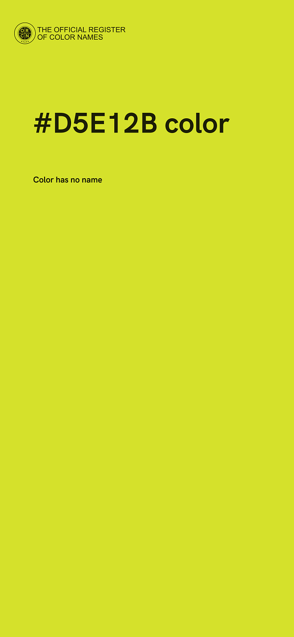 #D5E12B color image