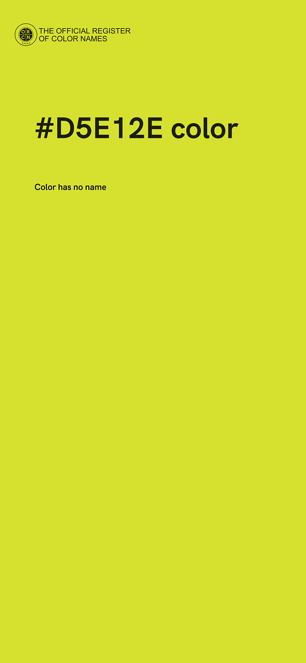 #D5E12E color image