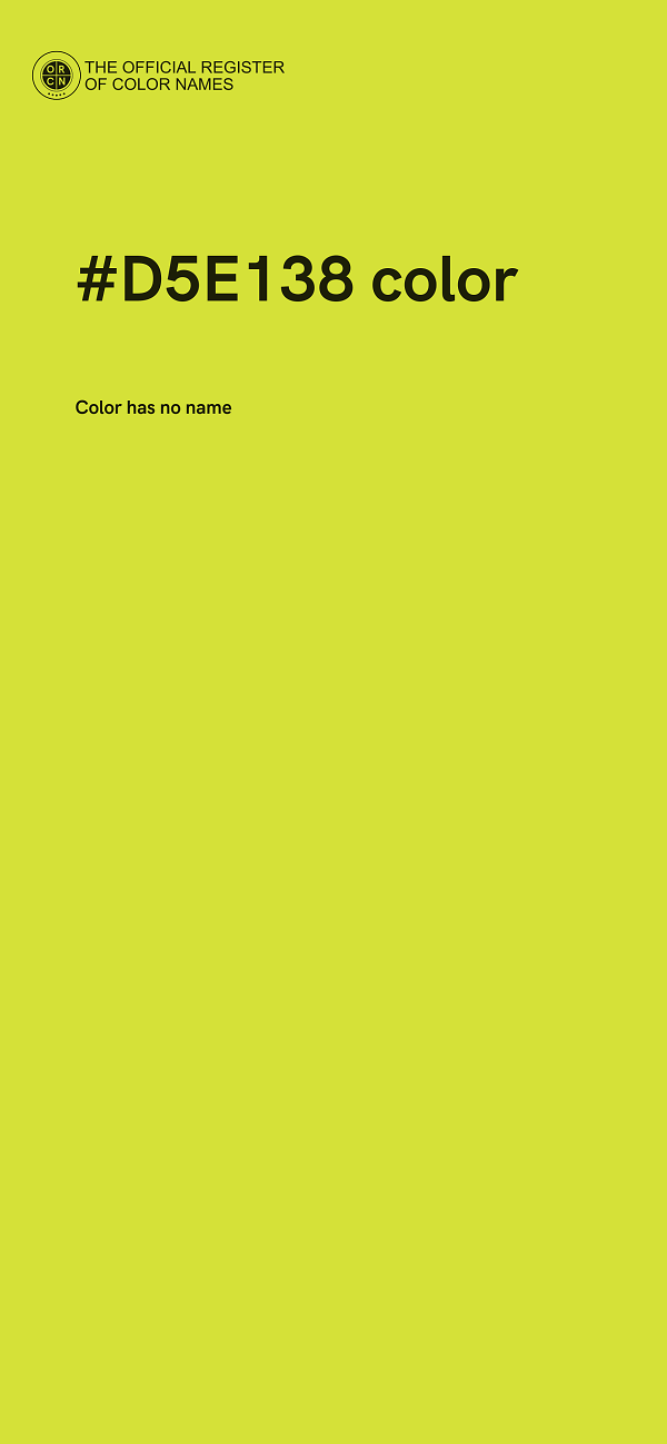 #D5E138 color image