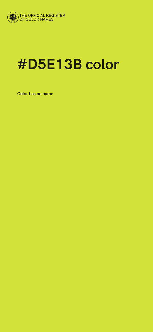 #D5E13B color image