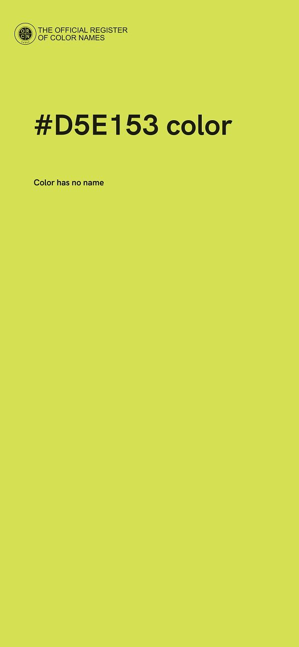#D5E153 color image