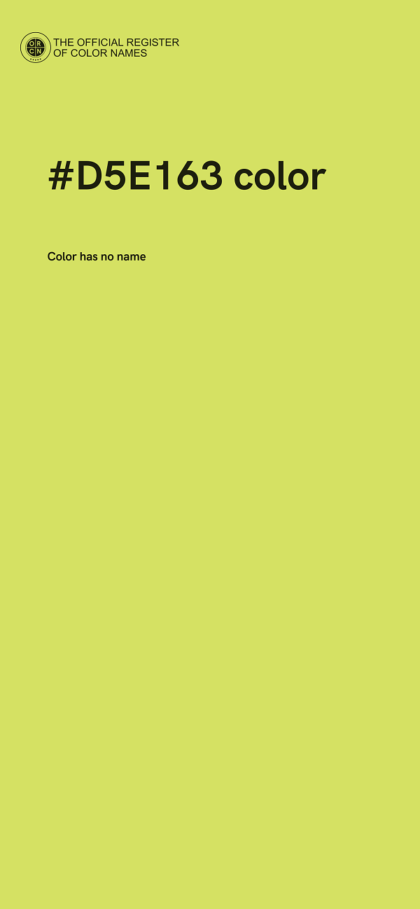 #D5E163 color image