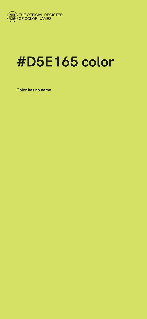 #D5E165 color image