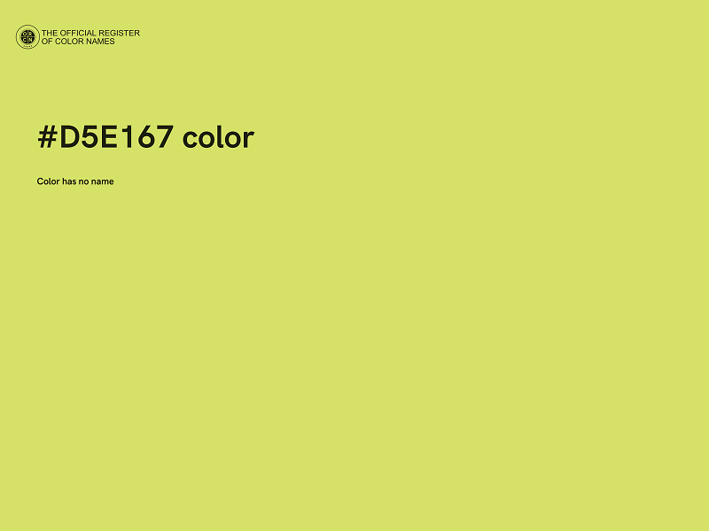 #D5E167 color image