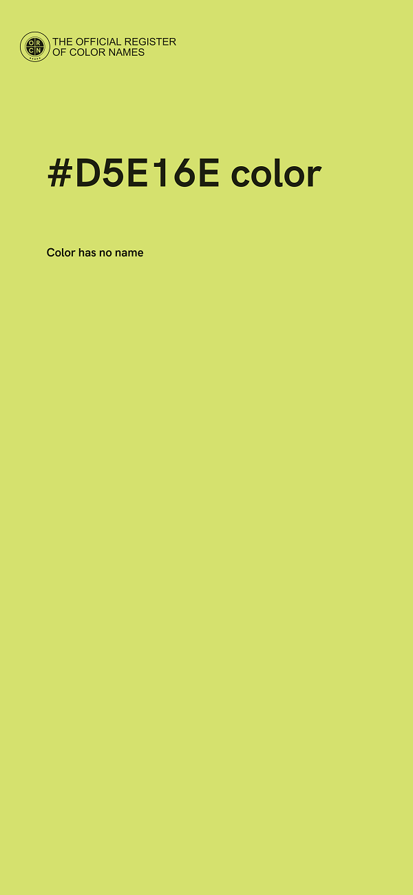 #D5E16E color image