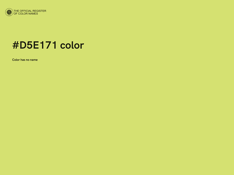 #D5E171 color image