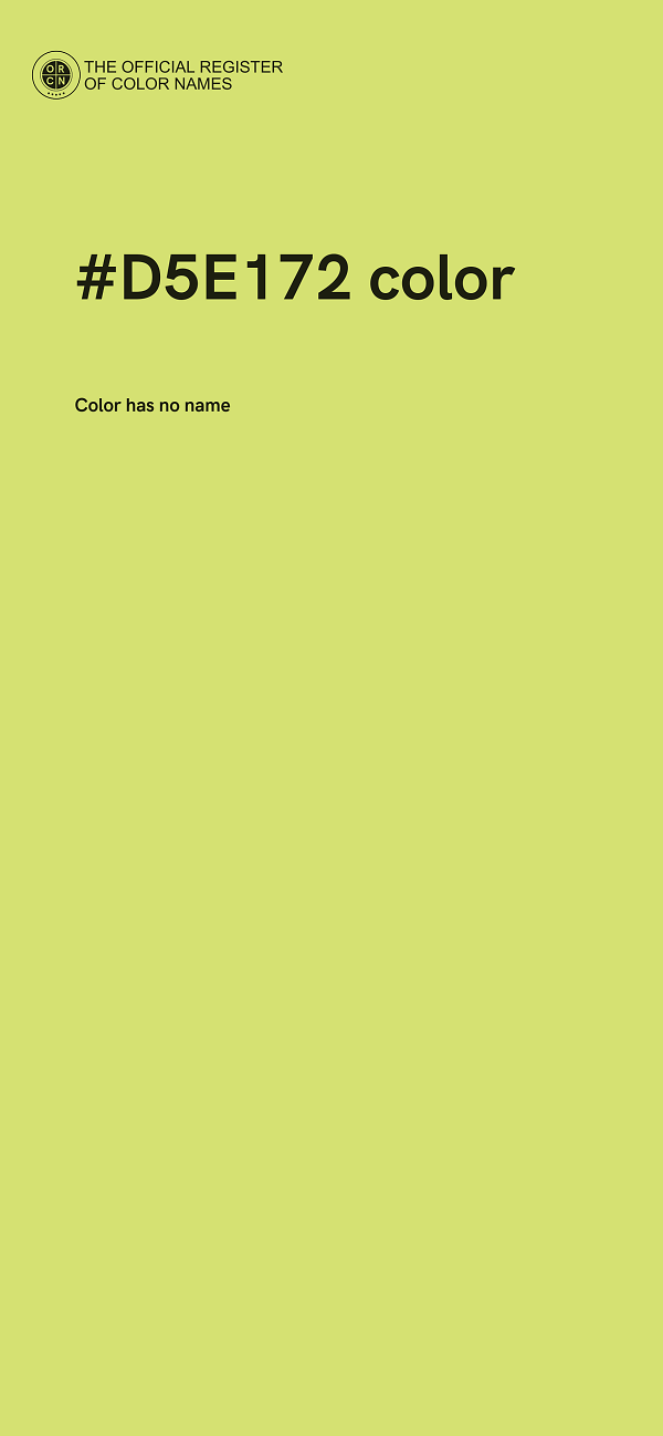 #D5E172 color image