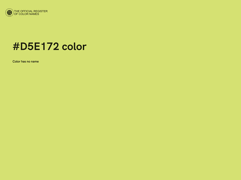 #D5E172 color image