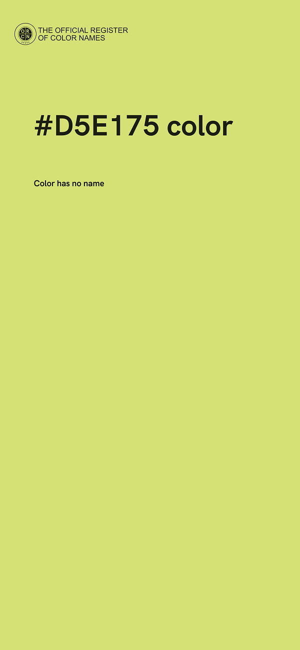 #D5E175 color image