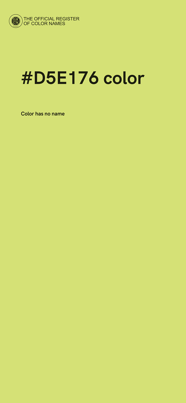 #D5E176 color image