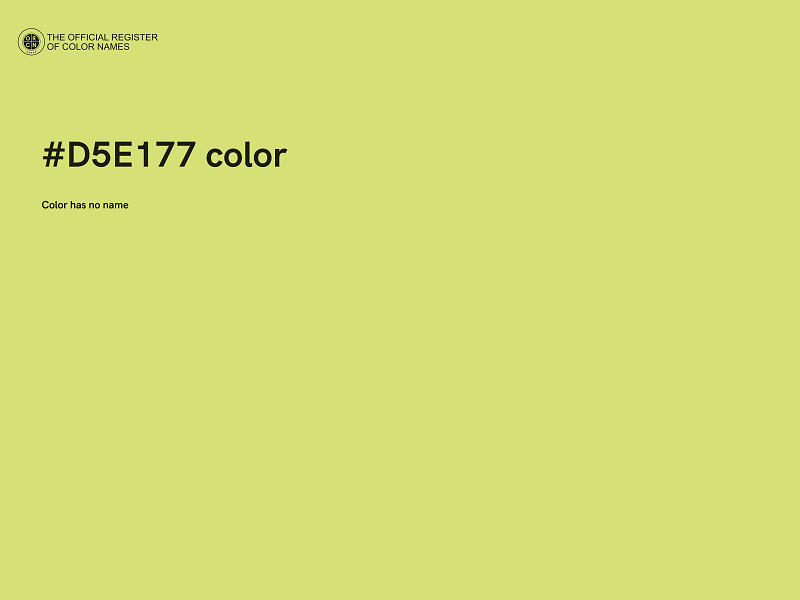 #D5E177 color image