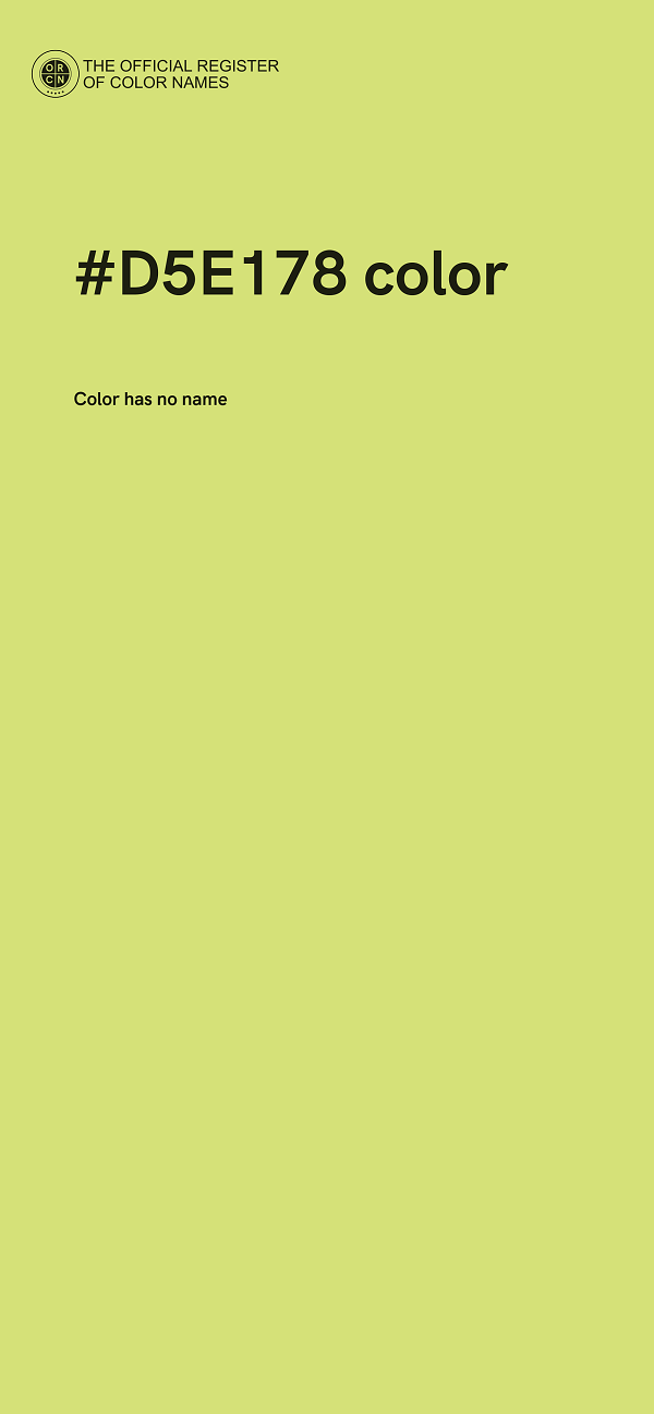 #D5E178 color image
