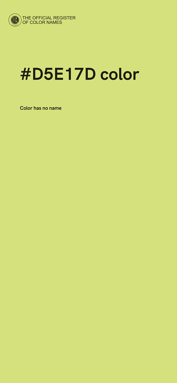 #D5E17D color image