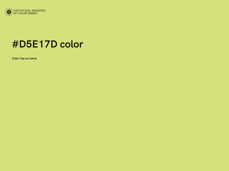 #D5E17D color image