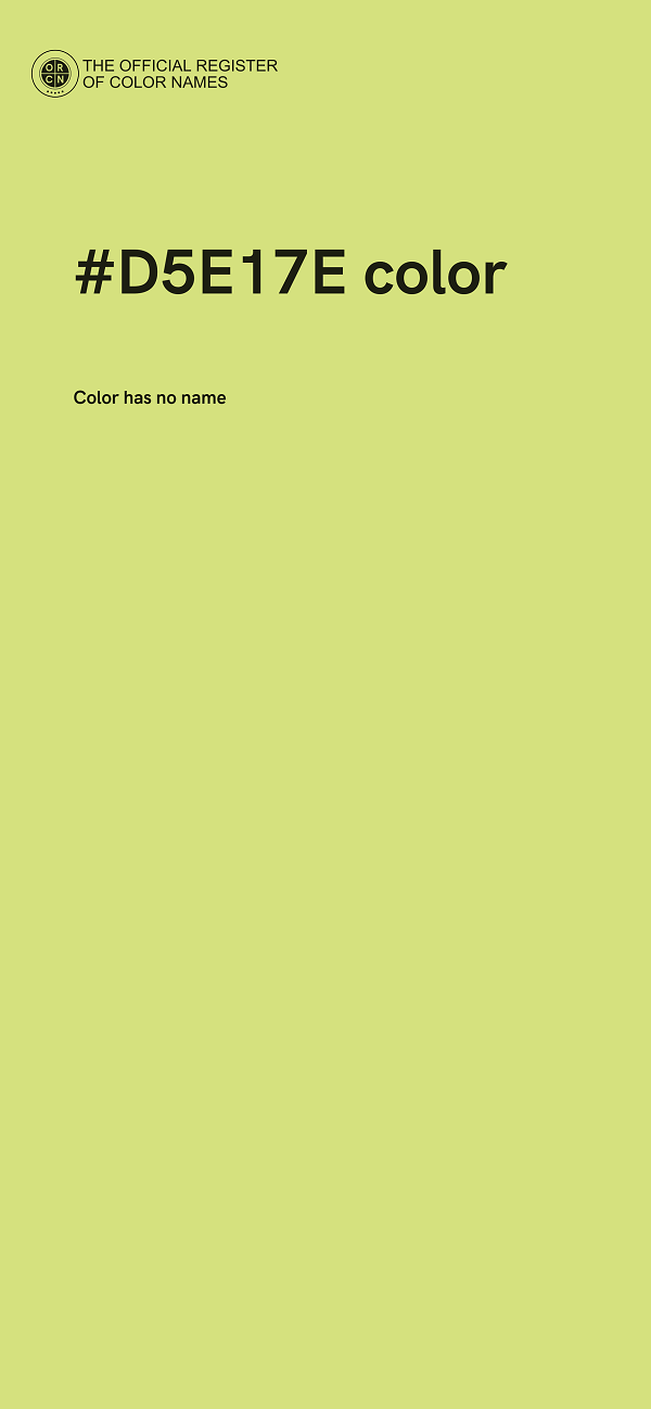 #D5E17E color image