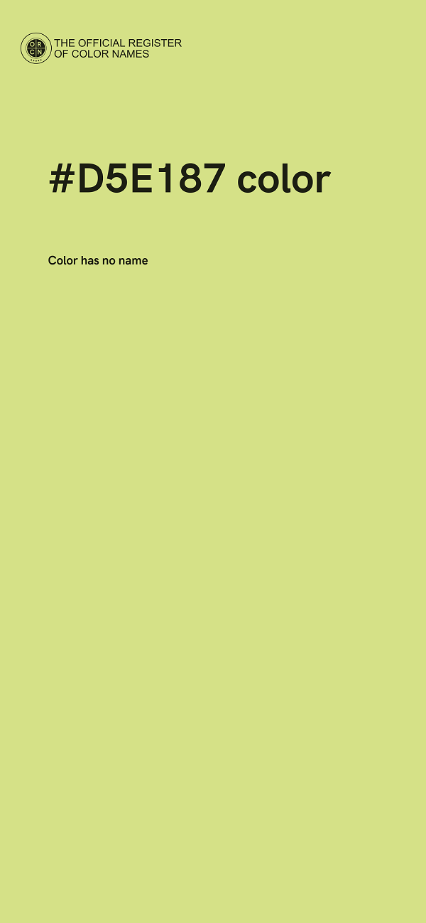 #D5E187 color image