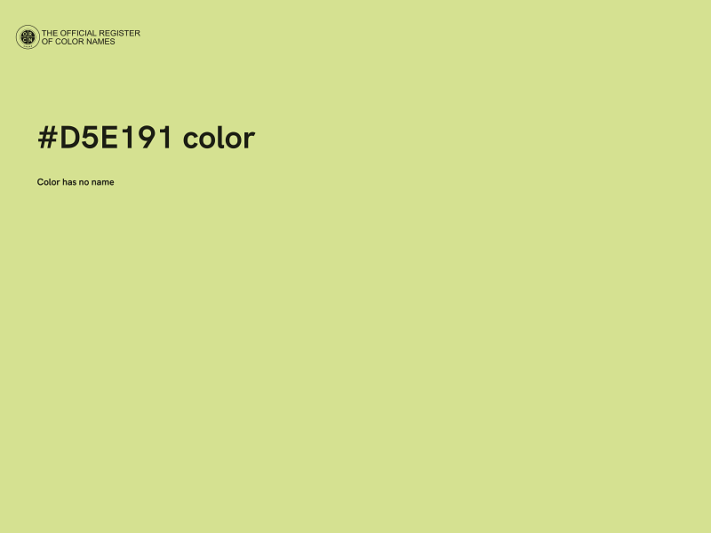 #D5E191 color image