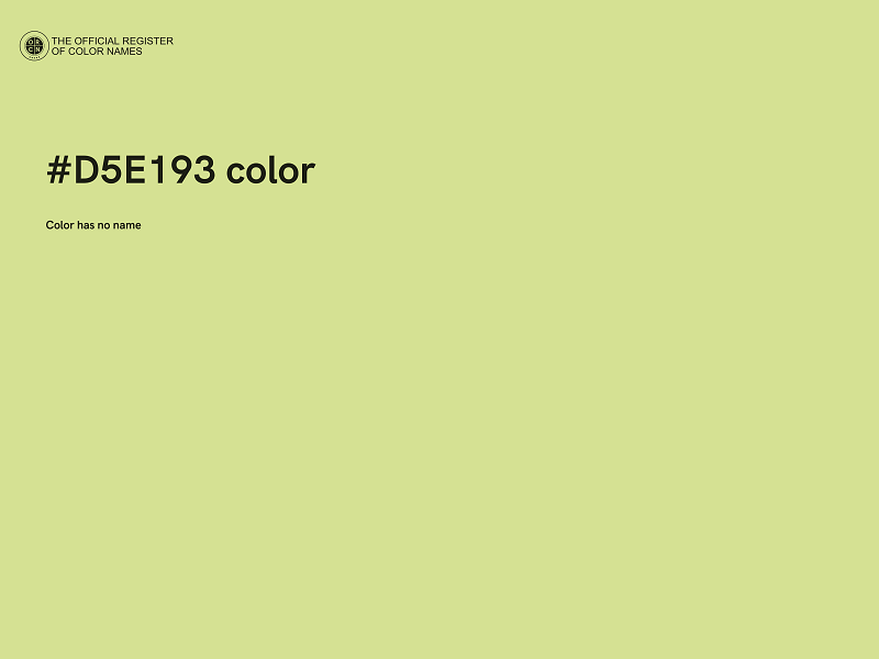 #D5E193 color image