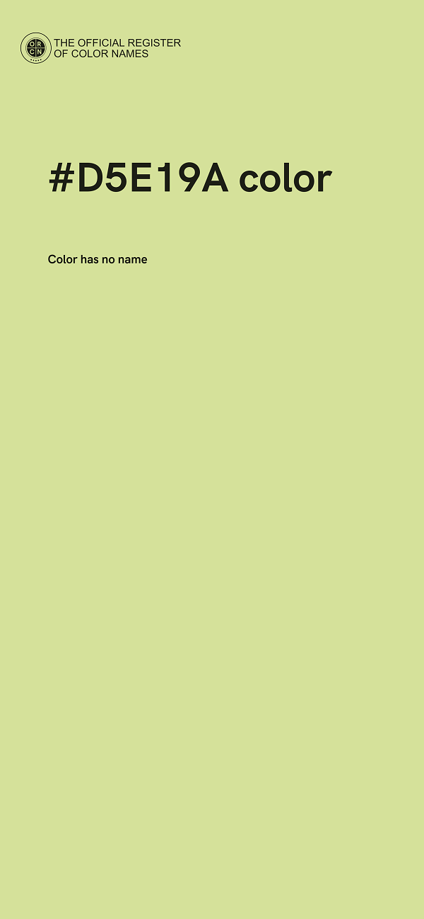 #D5E19A color image