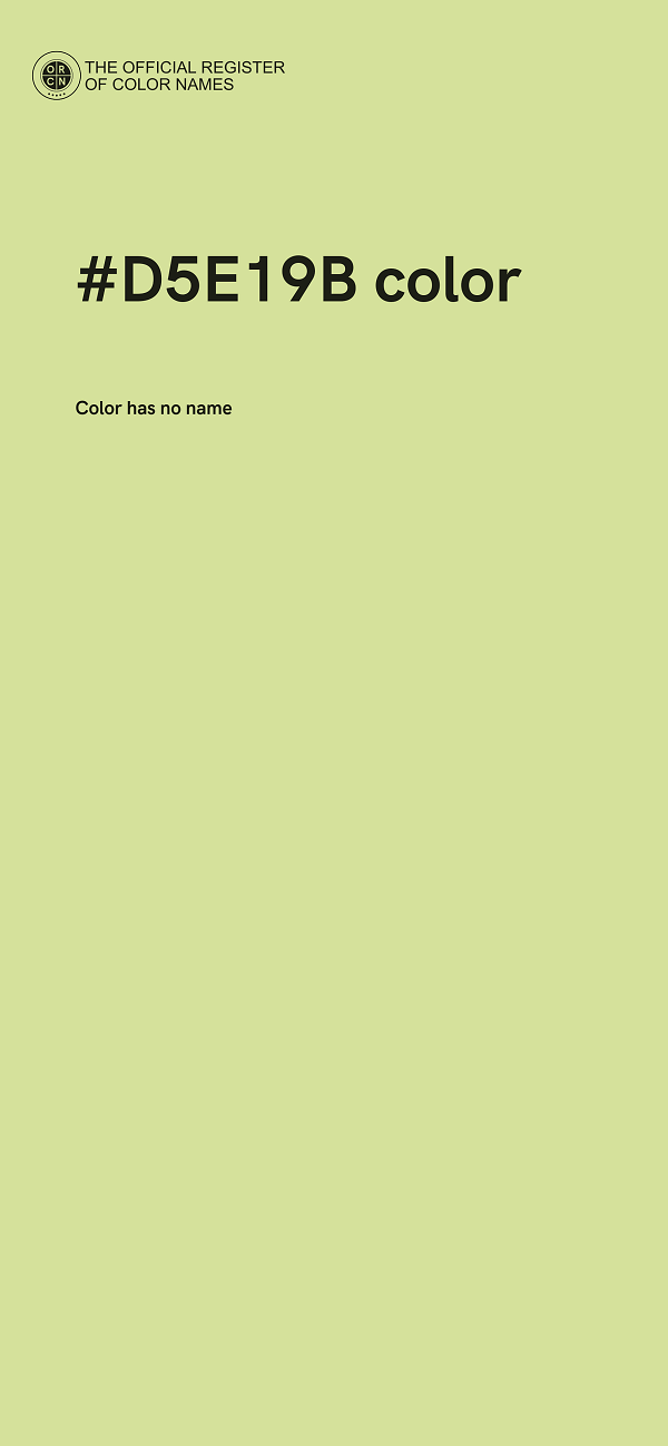 #D5E19B color image